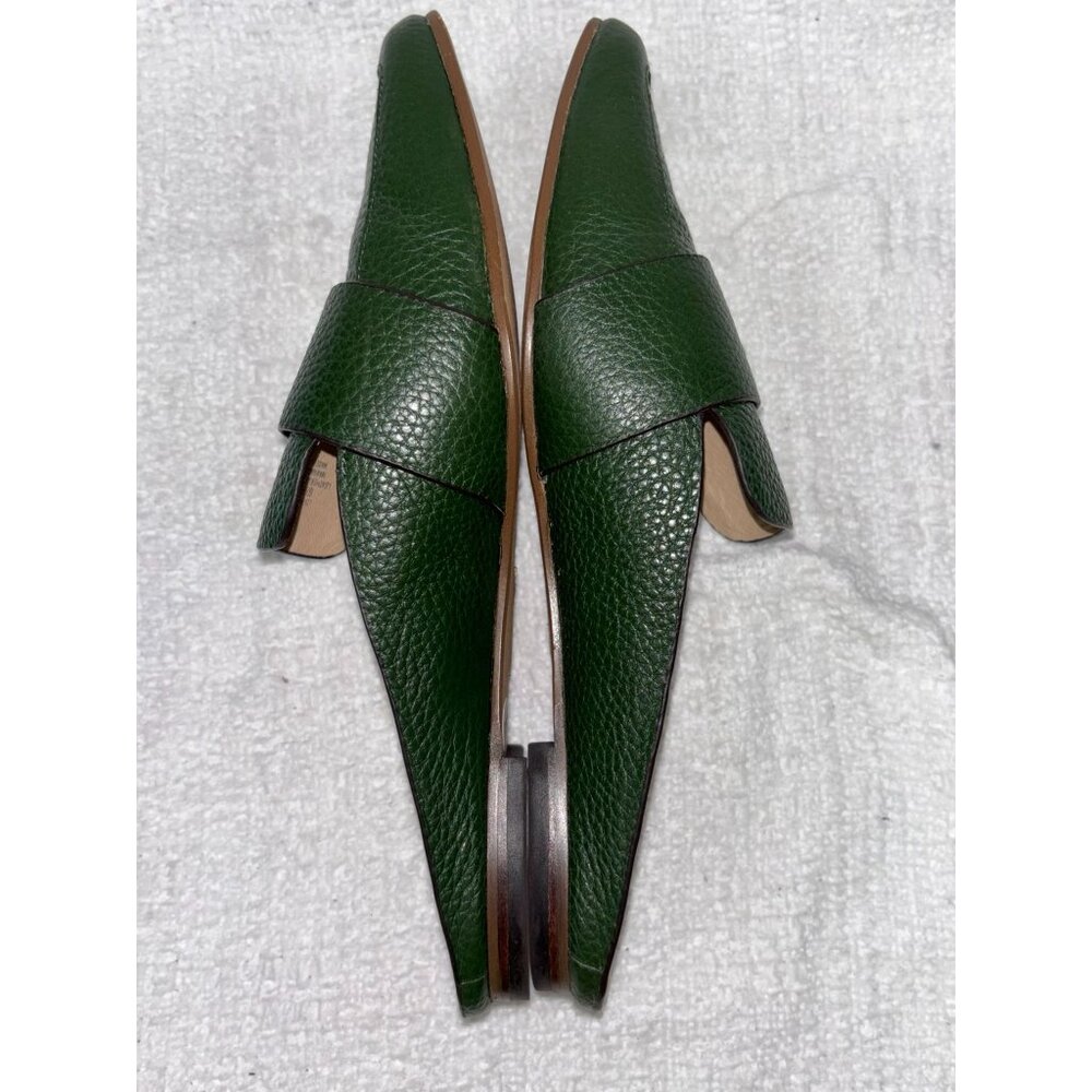Louise et Cie Green Pebbled Leather Mule Slide Size 6.5 M #39432 - Picture 4 of 9